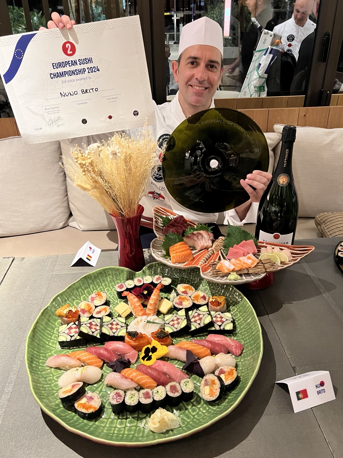 Chef Nuno Brito vice-campeão do European Sushi Championship 2024
